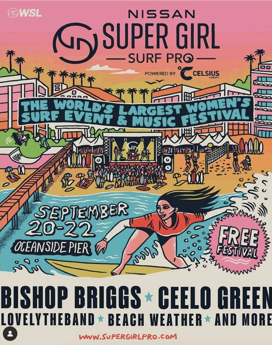 Super Girl Surf Pro Festival — Oceanside Art Walk
